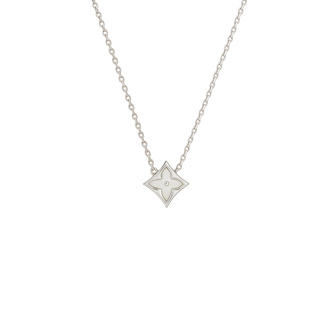 Diamond Square Chain Pendant