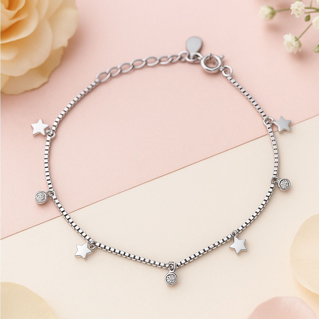 Dual Heart Charm Bracelet