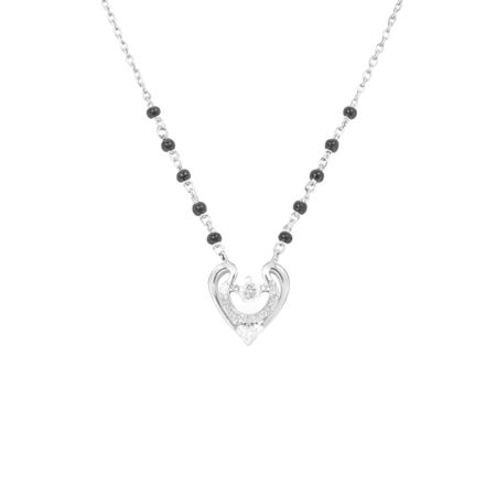 The Heartbeat Solitaire Mangalsutra