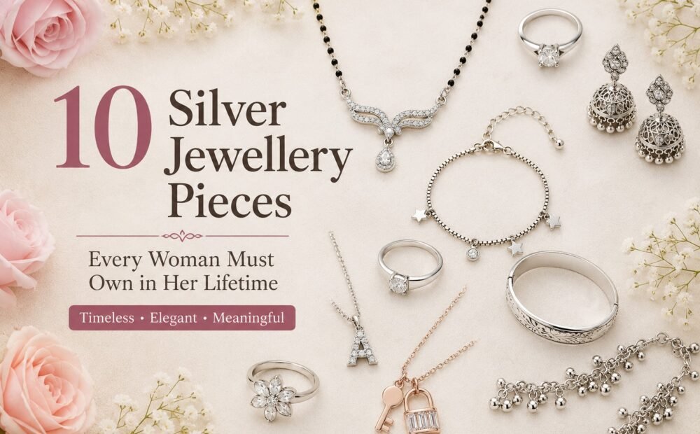 10 silver jewellery pieces every woman must own - mangalsutra ring earrings bracelet bangle pendant - Anvi Silver