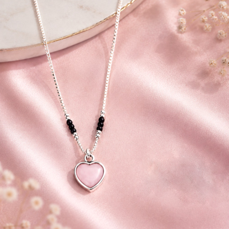 Buy Silver Mangalsutra Online - Heartline 925 Sterling Silver Mangalsutra