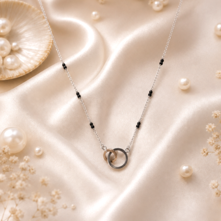Buy Silver Mangalsutra Online - 925 Sterling Silver Mangalsutra with Pearl Beads