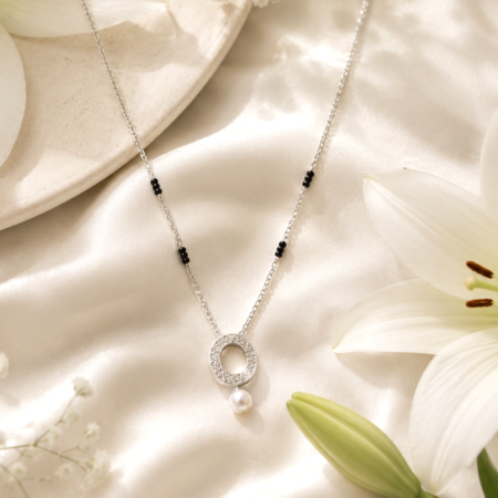 Buy Silver Mangalsutra Online - Infinite Bond 925 Sterling Silver Mangalsutra